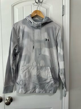 Under Armour Light Gray Performance Hooded Pullover
